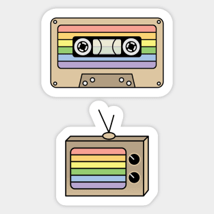 Discreet Pride LGBT Flag Sticker